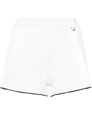 Jacquemus Plisse-knit Shorts - White
