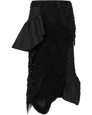 Moschino Layered Midi Skirt - Black