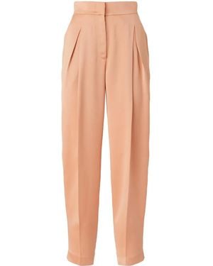 Genny Pantalones Ajustados Con Pinzas - Naranja