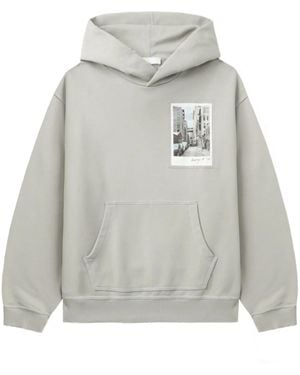 Helmut Lang Post Card Hoodie: Brooklyn Hoodie - Grey