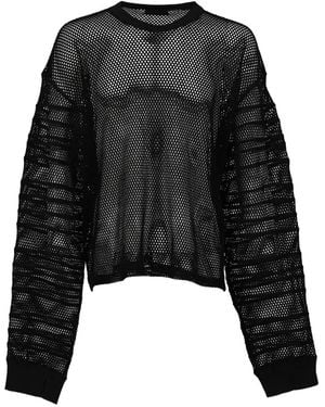 FILTH Mesh Long-Sleeve T-Shirt - Black