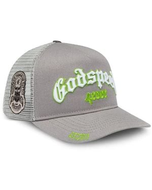 Godspeed Forever Embroidered Mesh-Panel Hat - Grey