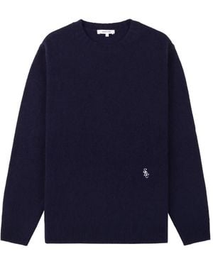 Sporty & Rich Logo Knitwear - Blue