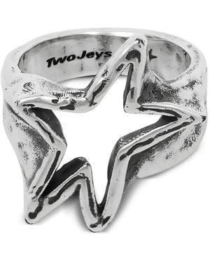 Twojeys Star Signet Ring - Metallic