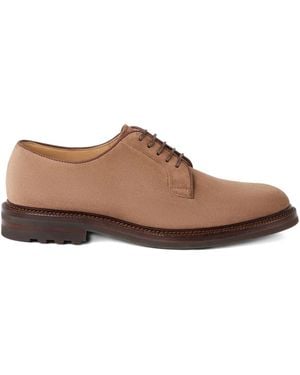 Brunello Cucinelli レースアップ スエードシューズ - ブラウン
