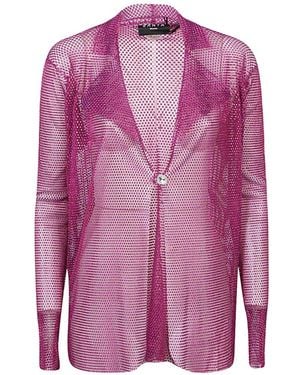 Santa Brands Single-Breasted Blazer Jacket - Pink