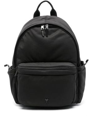 Ami Paris Mochila Ami de Coeur - Negro