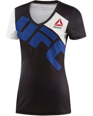 Reebok V-Neck Fighter Kit T-Shirt - Blue