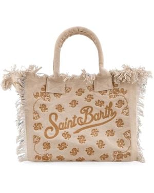 MC2 Saint Barth Vanity Fringed Tote Bag - Natural