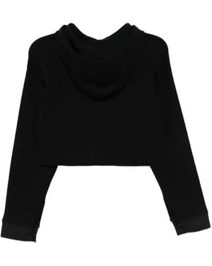 3.1 Phillip Lim Cropped-Top mit Kapuze - Schwarz