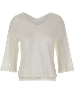 Kangra V-Neck Layered Jumper - White