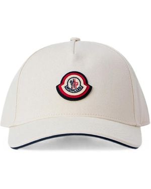 Moncler Logo-Patch Baseball Cap - White
