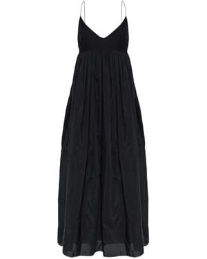 Matteau Vestido Largo Voluminous Bralette - Negro