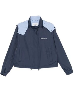Iceberg Logo-Patch Jacket - Blue