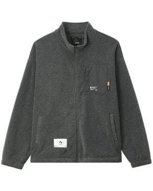 Izzue Jacke Mit Logo-Print - Grau