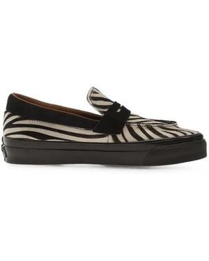 Vans Lx Loafer 53 Zebra-Print Sneakers - Black