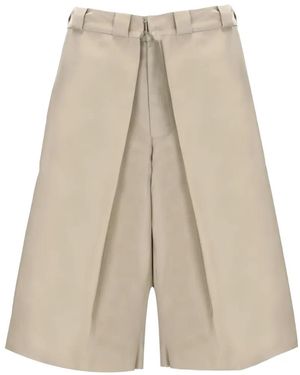 Givenchy Pleated Wide-Leg Shorts - White