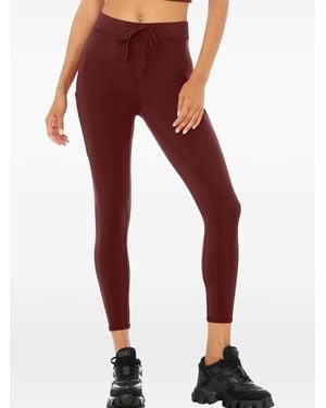 Alo Yoga Drawstring-Waist Leggings - Red