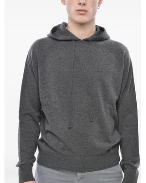 Paolo Pecora Virgin Wool Hoodie - Grey