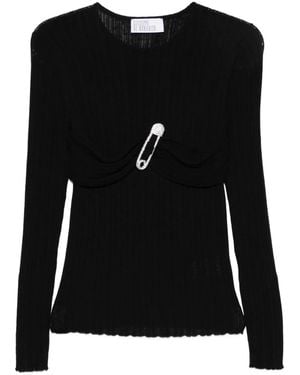 GIUSEPPE DI MORABITO Pullover mit Kristallen - Schwarz