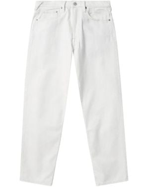 Paul Smith Vaqueros Con Logo Bordado - Blanco