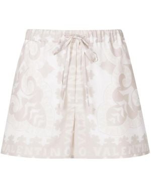 Valentino Garavani プリント ショートパンツ - ホワイト