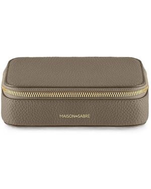 Maison De Sabre Leather Jewelry Case - Gray