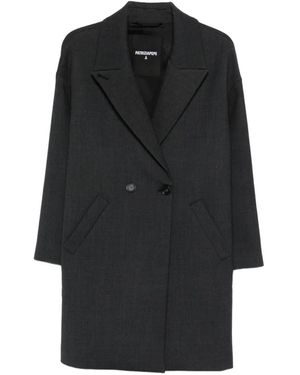 Patrizia Pepe Manteau À Boutonnière Croisée - Black