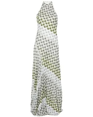 Missoni Zigzag-Pattern Maxi Dress - White
