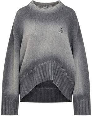 The Attico Dip-Dye Knit Jumper - Grey