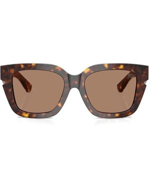 Burberry Eckige Sonnenbrille - Braun