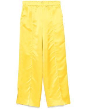 Jil Sander Satin Trousers - Yellow