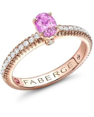 Faberge 18K Rose Colors Of Love Multi-Stone Ring - Pink