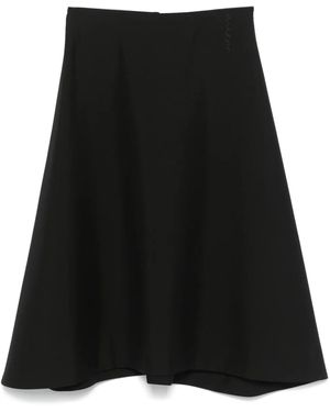 Marni Virgin-Wool Midi Skirt - Black
