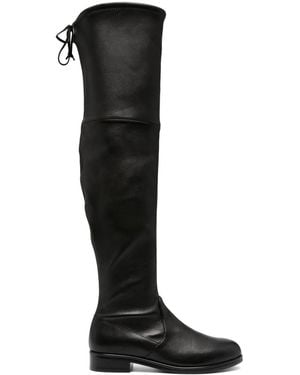 Stuart Weitzman Lowland Ultralift Overknee Laarzen - Zwart