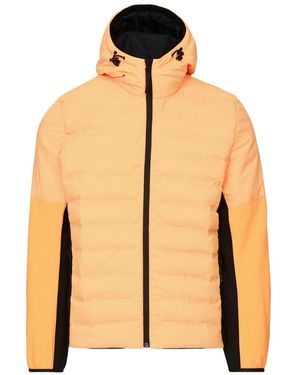 Aztech Mountain Ozone Quilted Fleece Midlayer Jacket - Orange