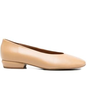 Ángel Alarcón Moore Leather Ballet Flats - Natural