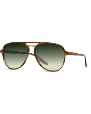 Barton Perreira Hartmann Pilot-Frame Sunglasses - Green