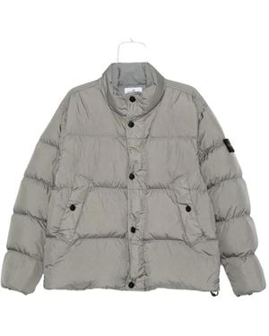 Stone Island Padded stand-collar jacket - Grau