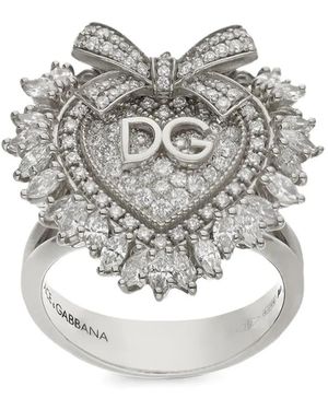 Dolce & Gabbana 18Kt Devotion Diamond Ring - Grey