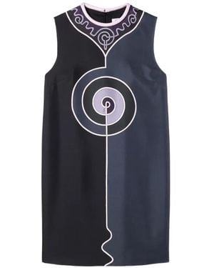 PUCCI Robe Sans Manches À Imprimé Astro - Blue
