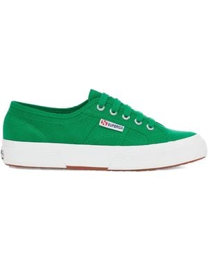 Superga Lace-Up Canvas Trainers - Green