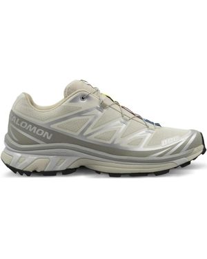 Salomon Lace-Up-Detail Trainers - Grey