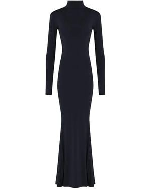 Amir Slama X Astrid High-Neck Maxi Dress - Blue