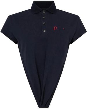 DSquared² Deep-Cut Just Right Fit Polo - Blue