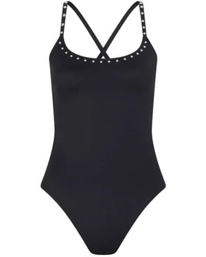 Let's Swim Studded Swimsuit - Black