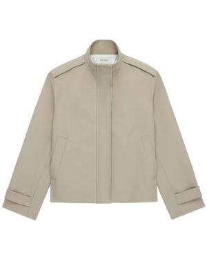 WE-AR4 Split Cropped Jacket - Natural