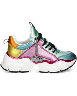 Buffalo Binary Glam Panelled Trainers - Pink