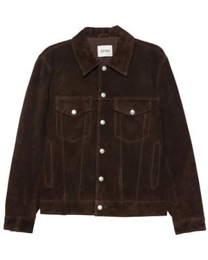 Arma Aruba Gritty Suede Jacket - Brown