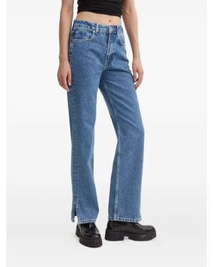 Karl Lagerfeld Slit-Detailed Jeans - Blue